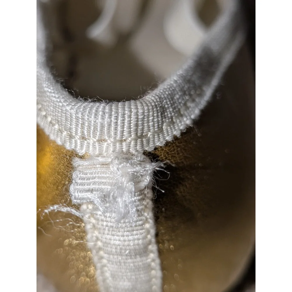 Crewcuts J.Crew Girls Metallic Gold Ballet Flats Mary Jane Shoes Size 12 $90 NWT